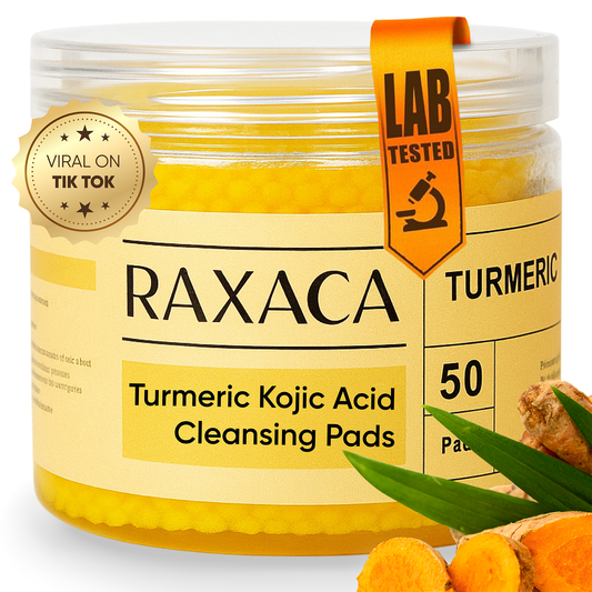 RAXACA Turmeric + Kojic Acid Cleansing Pads